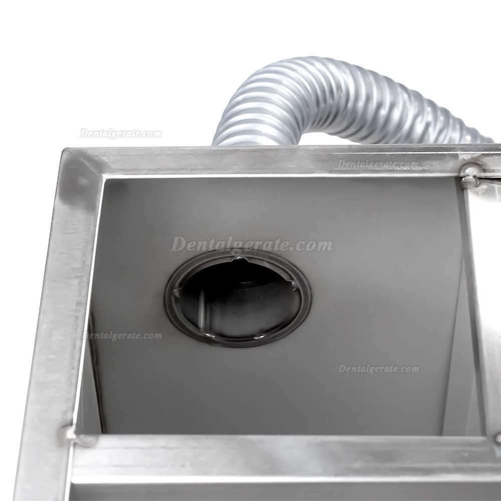 Dental Gipsabscheider / Sedimentationsbeh&auml;lter aus Edelstahl mit 5-stufiger Filtration